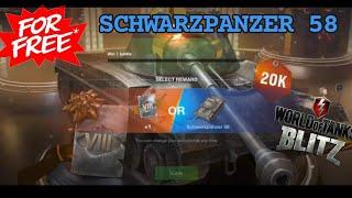 Schwarzpanzer 58 for free or Tier 8 Certificate  1 Victory Quest for 20K battles players | WOTB