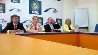 Alina Gorghiu si Vasile Blaga declaratii PNL Bacau 28 iunie 2015