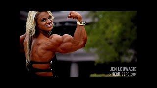 MICHELE BRENT,Jen Louwagie Biceps Perfection | Female Bodybuilding | #tallgirls #fbb #tallgirlkiss