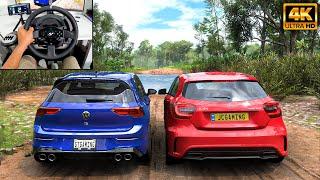 Volkswagen Golf R & Mercedes A45 AMG  | Forza Horizon 5 | Thrustmaster T300RS gameplay