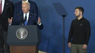 Biden introduces Zelensky as Putin at NATO ceremony, corrects himself | AFP