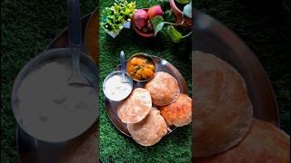 Is it the best breakfast of Bharat? -Puri,Aloo-Dum, Dahi||#breakfast #food #shorts