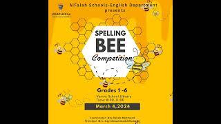 Al Falah Schools ,English Department presents Spelling Bee!