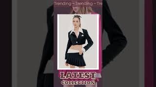 HIGH STREET 2024 Newest Fashion Stylish Designer Suit Set Women Color Block Lapel Blazer Crop Jac...