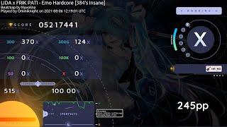 osu! | Ominiknight | HDHR (4.73⭐) LIDA x FRIK PATI - Emo Hardcore [384's Insane]