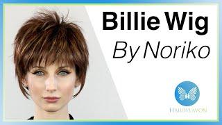 Billie Wig | Short Synthetic Wig by Noriko Rene of Paris | Colour Razberry Ice Rooted