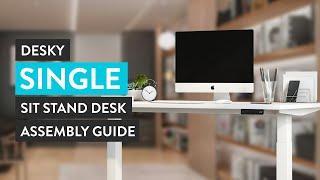 Desky Single Sit Stand Desk Assembly