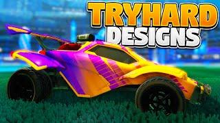 BEST TRYHARD CAR DESIGNS On Rocket League