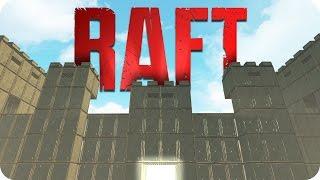 HUGE CASTLE! - Raft Game (Raft Building Cheats/Hack Gameplay)