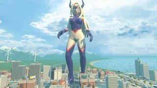 Giantess Mount Lady Growth and City Crush (Pawperty Damage)