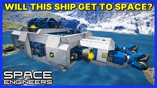 Building a Ship to GO TO SPACE! - Vanilla SPACE ENGINEERS Survival - Ep 23