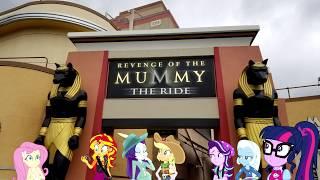 Ponies on The Mummy (The Ride) Hollywood