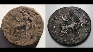 cleaning Roman Coins - Dupondius Trajan