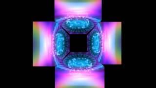 Colorful stage hologram Technology Video for 4 face Holographic Pyramid 4 face view