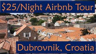 Quick Tour of My $25/Night Airbnb near Old Town in Dubronvik, Croatia!