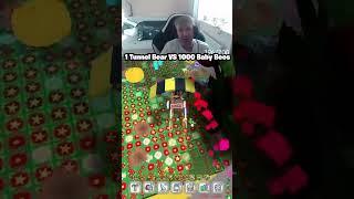 1 Tunnel Bear vs 1000 Baby Bees... Who Would Win? (Bee Swarm Simulator) #roblox