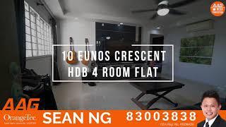 Singapore HDB Property 𝙃𝘿𝘽 Home Tour - 10 Eunos Crescent. Renovated HDB 4 Room. For Sale