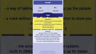 Learn the Word 'Accent' - English Vocabulary Flashcards | Enhance Your English Skills