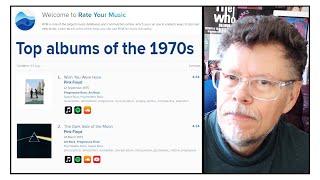 RATE YOUR MUSIC TOP AND BOTTOM ALBUMS OF THE 70'S REACTION