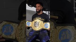 The blue accent pops, Uce! Congratulations NEW World Heavyweight Champion Jey Uso! 