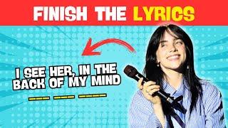 FINISH THE LYRICS - Billie Eilish Edition | We Quiz!