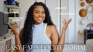 My FAVORITE protective style || faux loc crochet tutorial || under $50 | under 5 hours | no braids