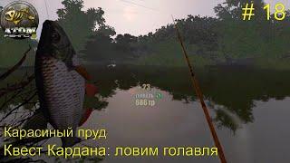 Карасиный пруд. Квест Кардана: ловим голавля. # 18. Atom  Fishing II