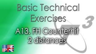 Basic Technical Exercise: A13. FH Counterhit 2 distances