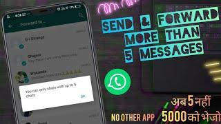 how to send more than 5 message in whatsapp