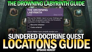 The Drowning Labyrinth Quest Guide & Collectibles - Sundered Doctrine Dungeon (Week 1) [Destiny 2]