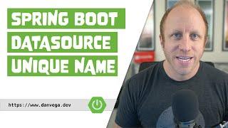 Spring Boot Database Tutorial: Connecting with a unique datasource name