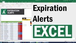 Essential Skill with Excel: Expiration Alerts with Conditional Formatting