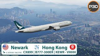 Polar Express | VATSIM Newark ️ Hong Kong | Cathay 777-300ER | P3Dv5