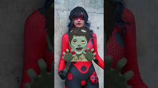 LADYBUG HAS BEEN BITTEN BY A ZOMBIE #shorts  #youtube  #youtubeshorts  #shortseua