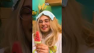 How normal people eat ice cream vs how I eat it  #123go