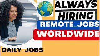 REMOTE JOB NO EXPERIENCE WORLDWIDE | WORK FROM HOME JOBS WORLDWIDE 2023 | DATA ENTRY JOBS WORLDWIDE