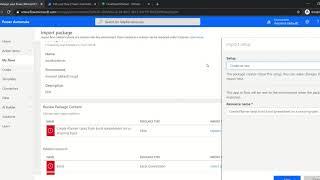Power Automate - how to import a flow from your template