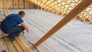 5. Ceiling insulation. Пароизоляция. Утепление потолка