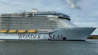 Wonder of the Seas Sail Away | Uncut | Lo-Fi | October 27th, 2024