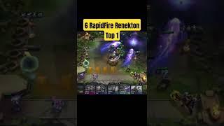 6 Rapidfire Renekton TOP 1 NA Challenger #teamfighttactics #shorts #tftset14 #twitchclips