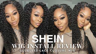 SHEIN Sells Wigs, Is It Worth It? | Watch Before Buying | 26” Deep Side Part HD Closure Wig Install