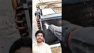 how to window AC and split service #machine #repair #acwork