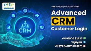 Readymade CRM Software Customer Login 2024 Technical Video demo PHP Scripts Readymade PHP Script