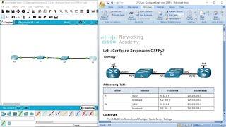 2.7.2 Lab - Configure Single-Area OSPFv2