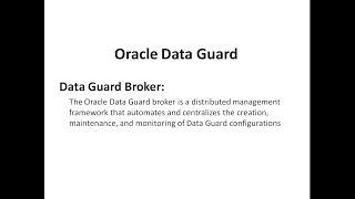 Oracle Data Guard part2: Configuring Data Guard Broker and Switching over to Standby Database