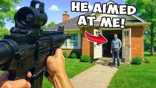 HOA Neighbor Pulls AR-15 on Me Because I Refused To Give Him My House!