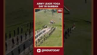 Indian Army Celebrates Yoga Day in Ramban With 200+ Students Amid Serene J&K Landscape #yoga #shorts