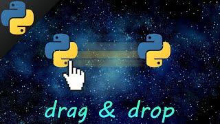 Learn Python tkinter GUI drag & drop easy 