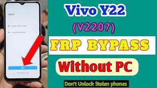 Vivo Y22 FRP Bypass | Vivo V2207 Frp Unlock | Vivo Y22 Y22 Google Account Bypass Without PC