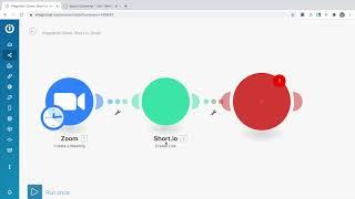Short.io Integration with Zoom and Gmail via Integromat